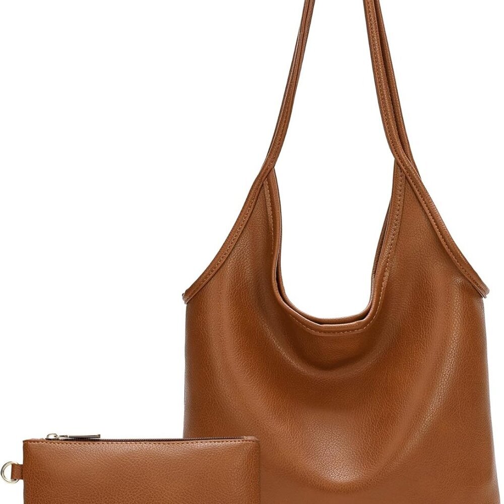 Fashionable Medium Hobo Bag with Magnetic Closure - 15'' x 18'' for Daily Style